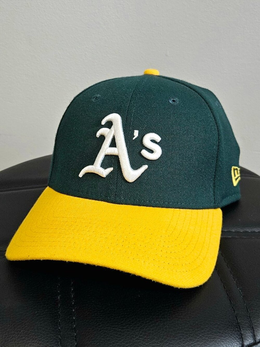 New Era 39THIRTY Oakland Athletics Hat – Small/Medium – Green/Yellow
